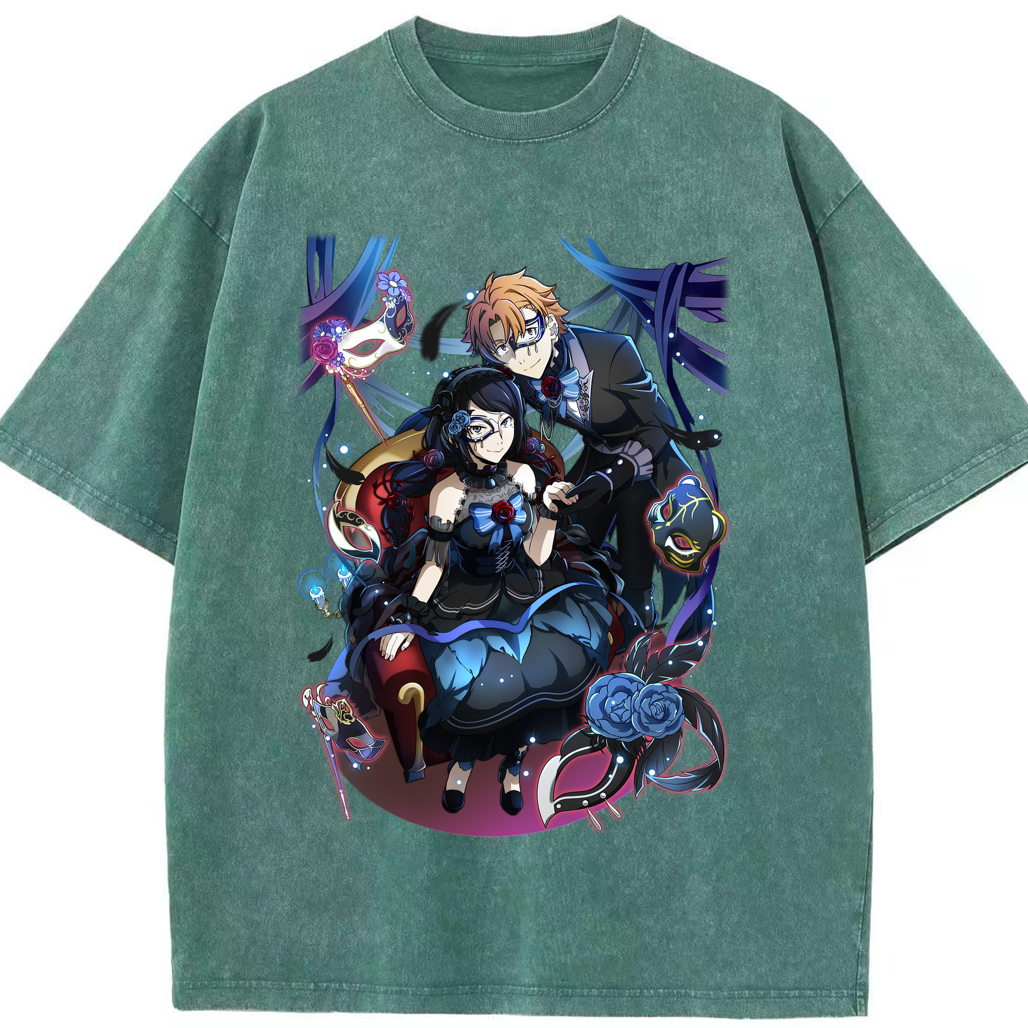 （画像用） 文豪ストレイドッグス Bungo Stray Dogs 綿100% ヴィンテージ風 半袖Tシャツ（フロントプリント）